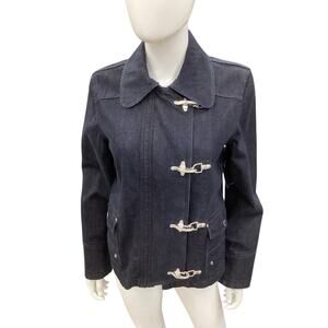 VTG LRL Lauren Jeans Co. Ralph Lauren Jacket Women’s SZ M Denim Fireman’s Clasp
